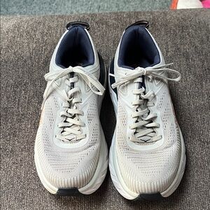 Hoka One One White Athletic Shoes Size 9